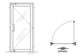 Certified Fire-Resistant Glass Door